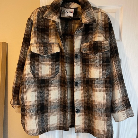 Coats | Oversized Flannel Jacket | Poshmark